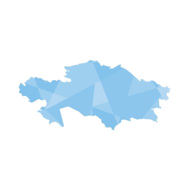 Kazakistan rengarenk doldurulmuş anahat çizimi