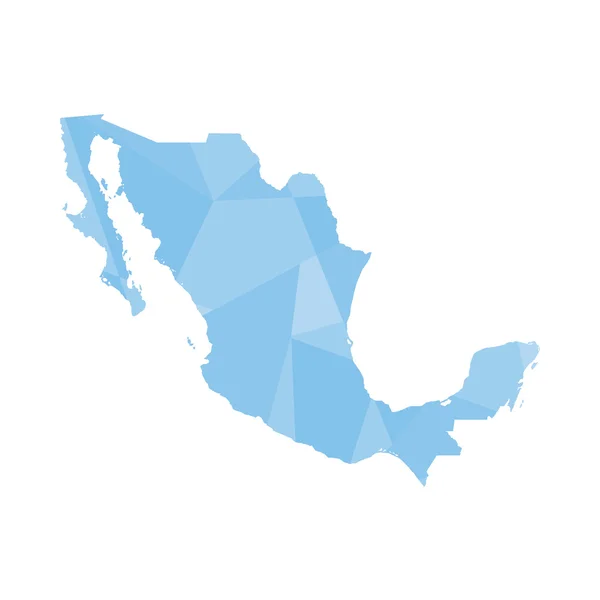 Illustration of a colourfully filled outline of Mexico — Stock Photo, Image