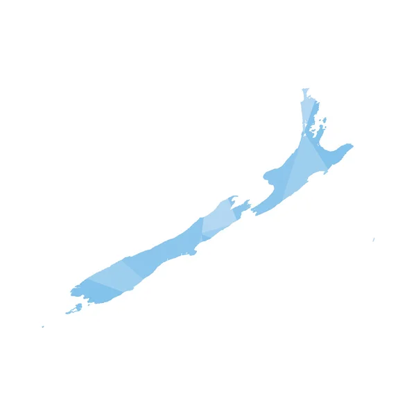 Illustration of a colourfully filled outline of New Zealand — Stock Photo, Image