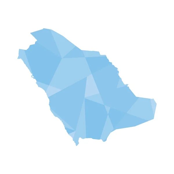 サウジアラビアのカラフルな塗りつぶしアウトラインの図 — ストック写真