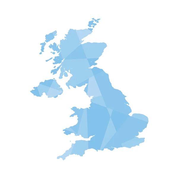 Ilustración de un esquema colorido del Reino Unido — Foto de Stock
