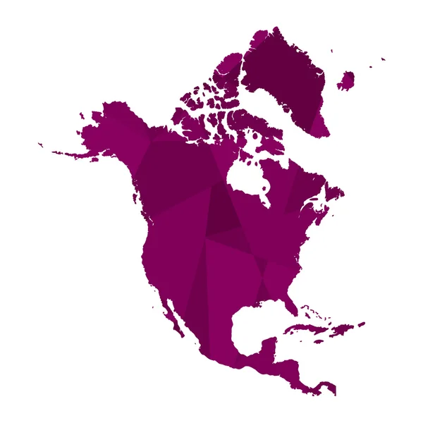 Mapa del continente de América del Norte —  Fotos de Stock