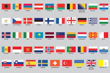 Infographic öğeleri kümesi Avrupa ülke için