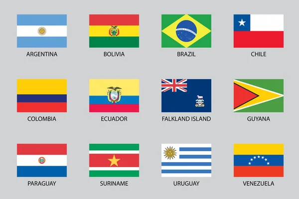 Uppsättning Infographic element för landet av Southamerica — Stockfoto