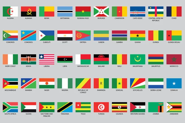 Ensemble d'éléments d'infographie pour le pays d'Afrique — Image vectorielle