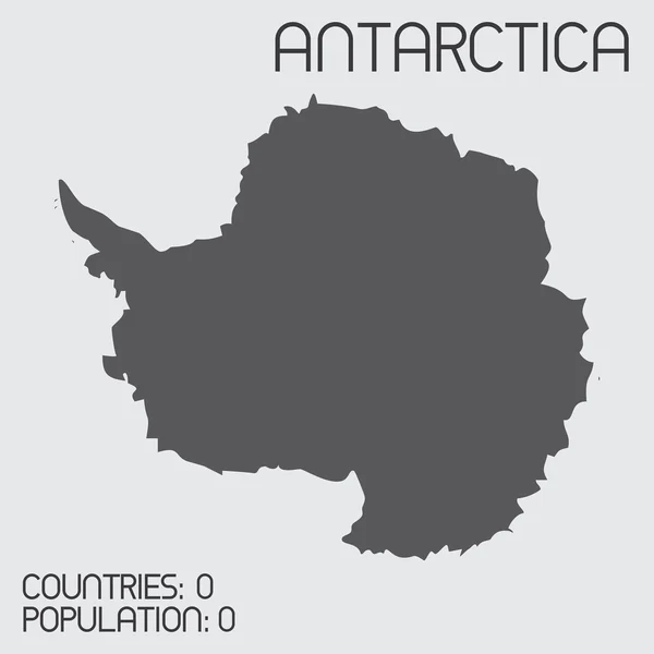 Ensemble d'éléments d'infographie pour le pays de l'Antarctique — Image vectorielle