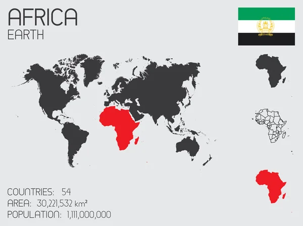 Ensemble d'éléments d'infographie pour le pays d'Afrique — Image vectorielle