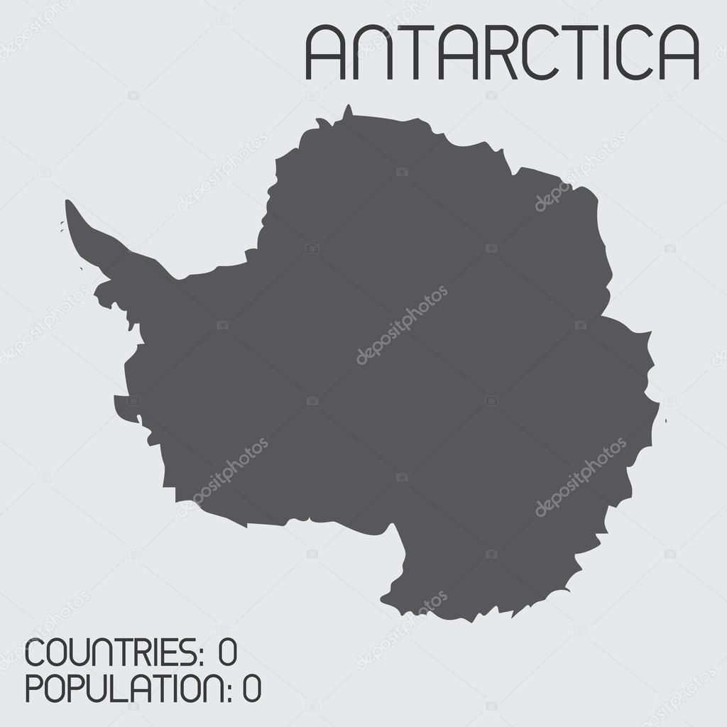 Set of Infographic Elements for the Country of Antarctica