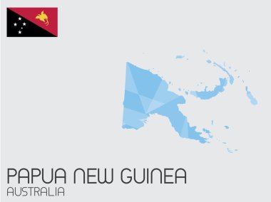Infographic öğeleri kümesi için ülke Papua Yeni Gine
