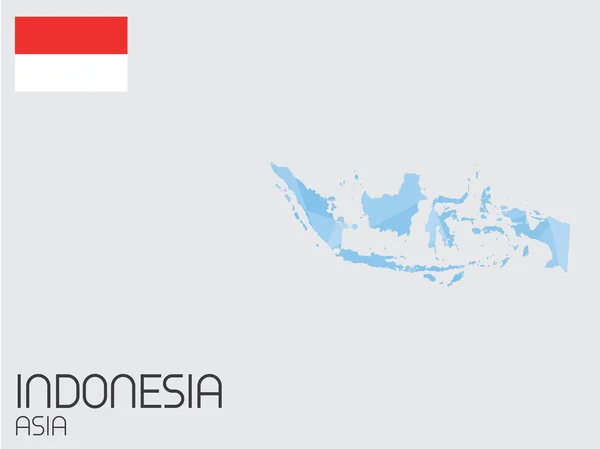 Zestaw elementów plansza dla kraju z Indonezji — Zdjęcie stockowe