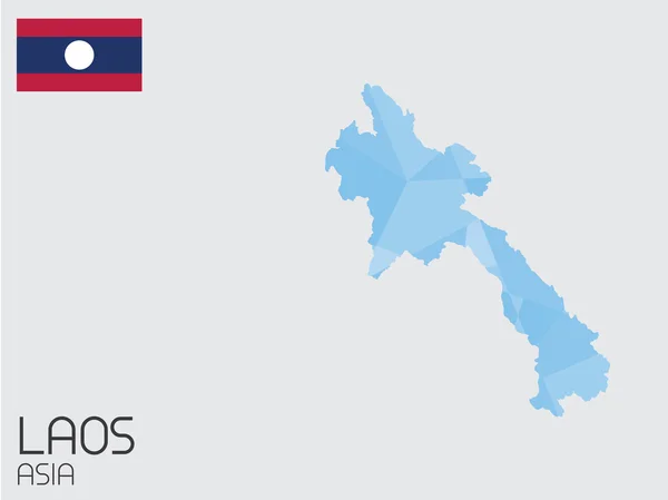 Conjunto de elementos infográficos para el país de Laos — Foto de Stock