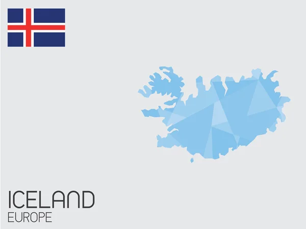 Reihe von infografischen Elementen für das Land Island — Stockfoto