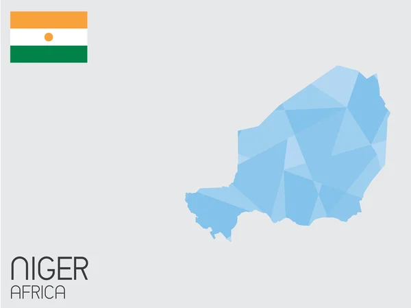 Uppsättning Infographic element för landet av Niger — Stockfoto