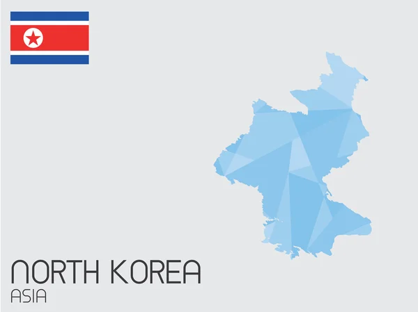 Set van Infographic elementen voor het land van Noord-Korea — Stockfoto