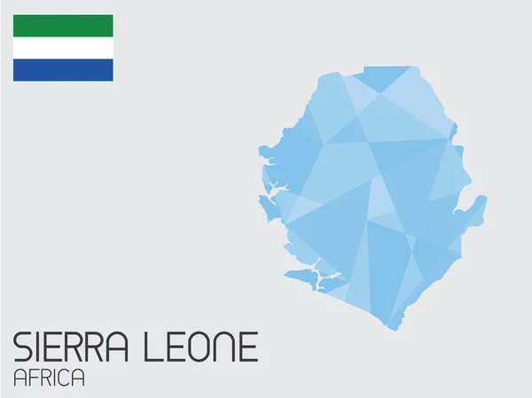 Set van Infographic elementen voor het land van Sierra Leone — Stockfoto
