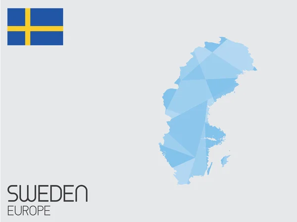 Uppsättning Infographic element för landet Sverige — Stockfoto