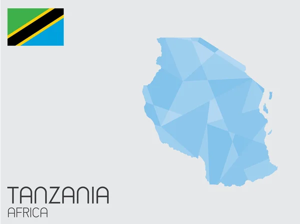 Set di elementi infografici per il Paese della Tanzania — Foto Stock