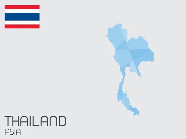 Eine Reihe von infographischen Elementen für das Land Thailand — Stockfoto