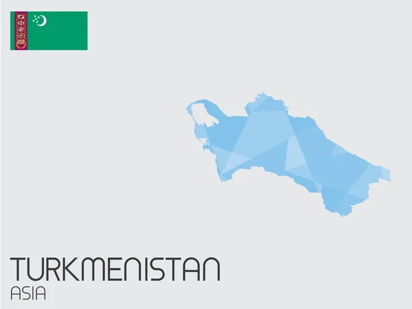 Serie di elementi infografici per il Paese del Turkmenistan — Foto Stock