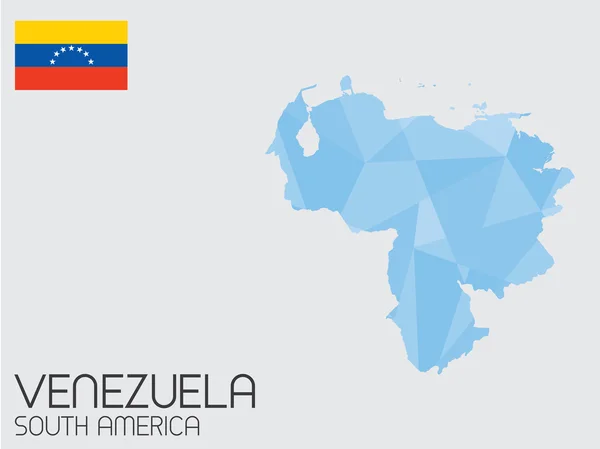 Zestaw elementów plansza dla kraju z Wenezueli — Zdjęcie stockowe