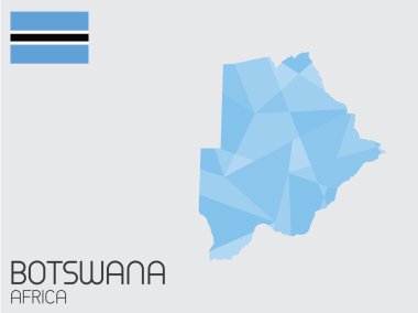 Infographic öğeleri kümesi Botswana ülke için