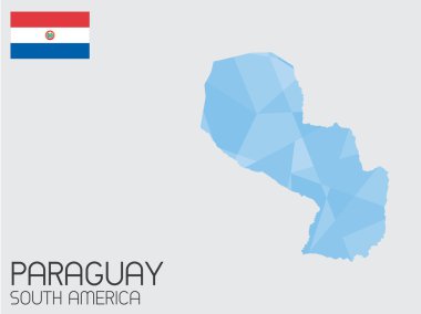 Infographic öğeleri kümesi Paraguay ülke için