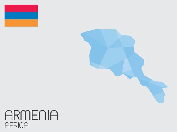 Serie di elementi infografici per il Paese dell'Armenia — Vettoriale Stock