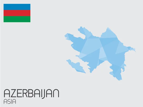 Set of Infographic Elements for the Country of Azerbaijan — Stock Vector