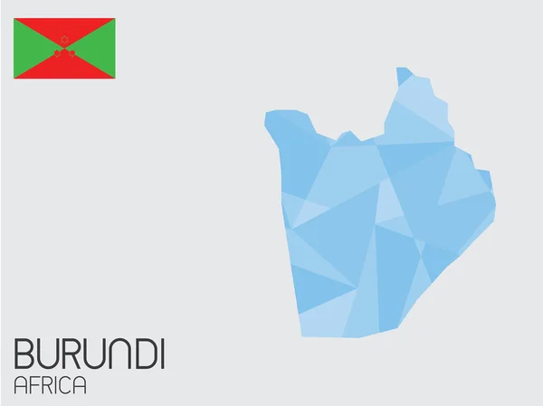 Conjunto de elementos infográficos para o país do Burundi — Vetor de Stock