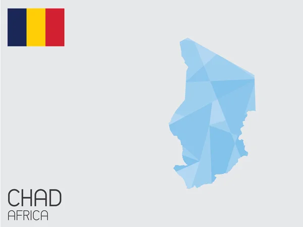 Set van Infographic elementen voor het land van Tsjaad — Stockvector