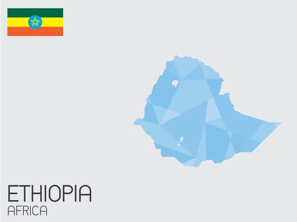 Набор инфографических элементов для страны Эфиопии — стоковый вектор