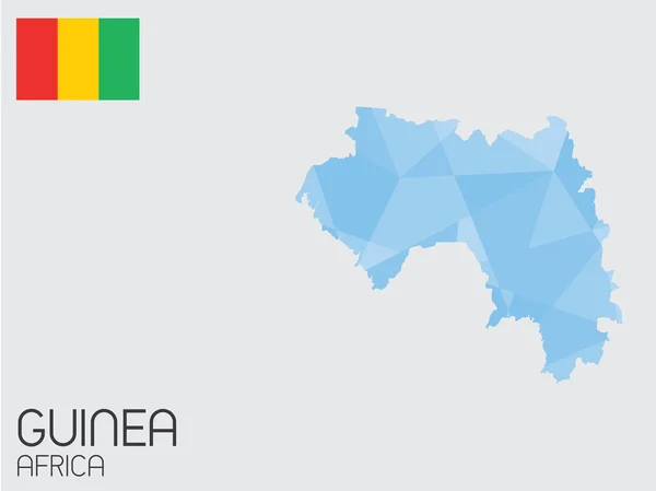 Serie di elementi infografici per il Paese della Guinea — Vettoriale Stock