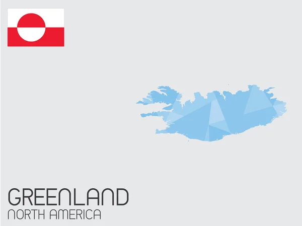 Conjunto de elementos infográficos para el país de Groenlandia — Vector de stock