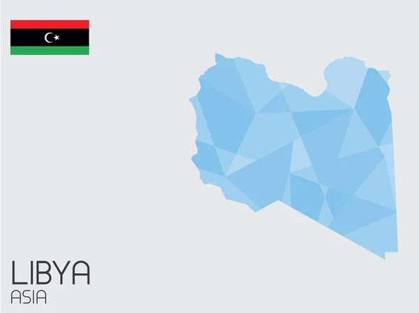 Sada prvků Infographic pro zemi Libye — Stockový vektor