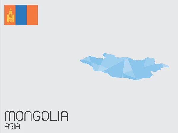 Set van Infographic elementen voor het land van Mongolië — Stockvector