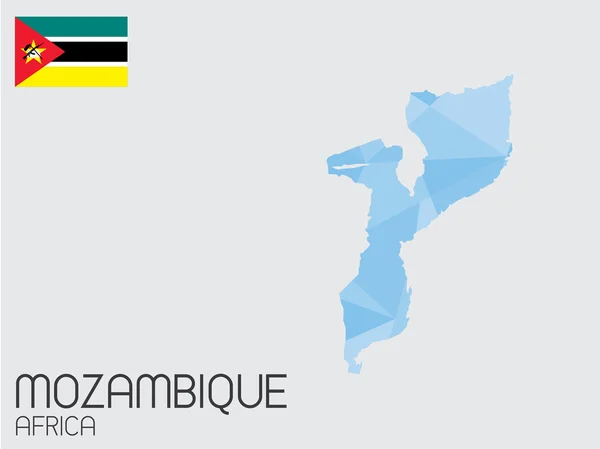 Set van Infographic elementen voor het land van Mozambique — Stockvector