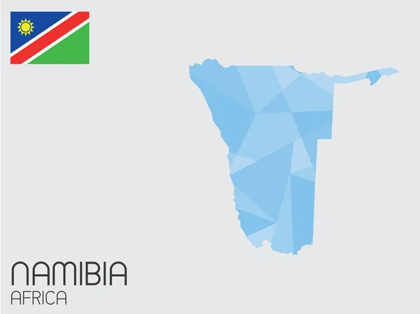 Set van Infographic elementen voor het land van Namibië — Stockvector
