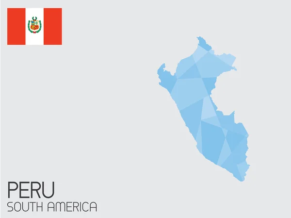 Ensemble d'éléments d'infographie pour le pays du Pérou — Image vectorielle