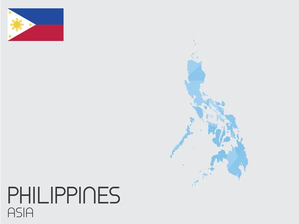Uppsättning Infographic element för landet av Filippinerna — Stock vektor