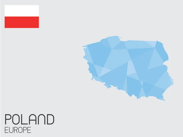 Conjunto de elementos infográficos para o país da Polónia — Vetor de Stock