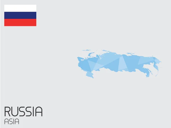 Serie di elementi infografici per il Paese della Russia — Vettoriale Stock