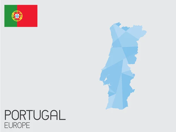 Conjunto de elementos infográficos para o País de Portugal — Vetor de Stock
