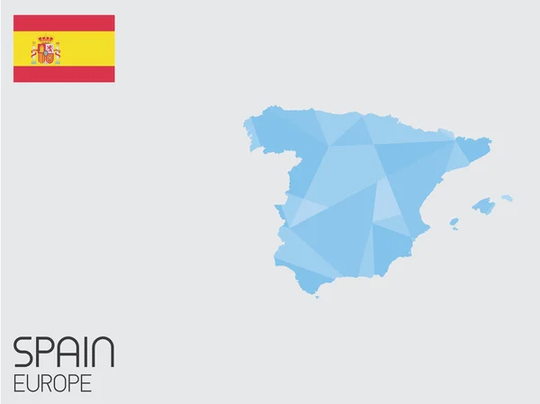 Set van Infographic elementen voor het land van Spanje — Stockvector