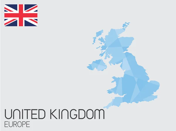 Sada prvků Infographic pro země Spojeného království — Stockový vektor