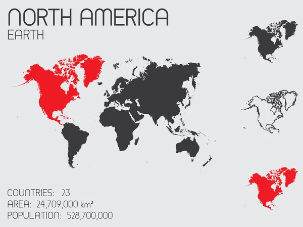 Ensemble d'éléments d'infographie pour le pays d'Amérique du Nord — Photo