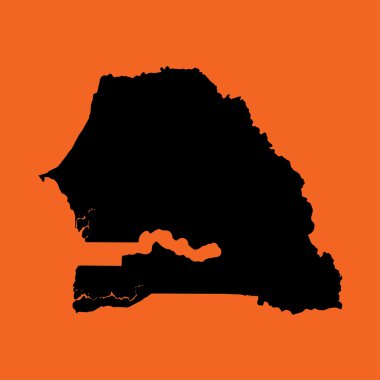 senegal rengarenk dolu bir taslak çizimi