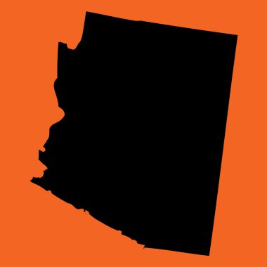 Arizona turuncu bir arka plan üzerinde gösteren resim