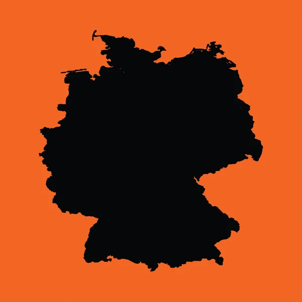 Ilustración sobre un fondo naranja de Alemania —  Fotos de Stock