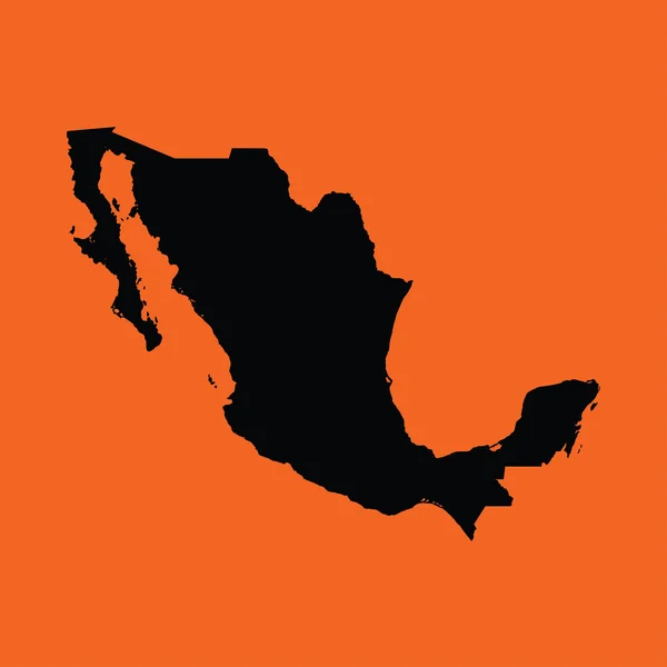 Εικονογράφηση σε πορτοκαλί φόντο του Μεξικού — Φωτογραφία Αρχείου