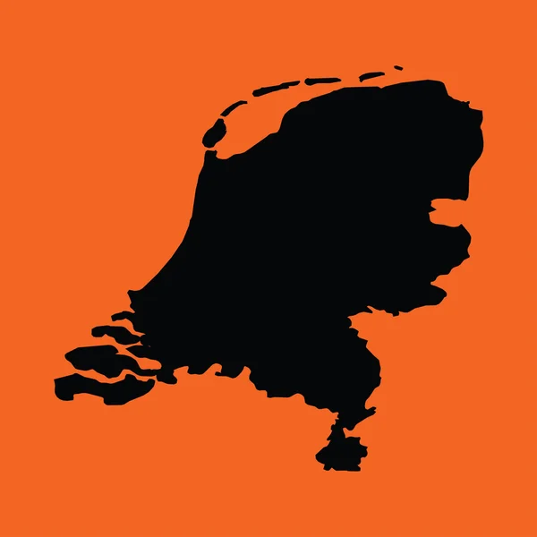 Иллюстрация на оранжевом фоне Нидерландов — стоковое фото